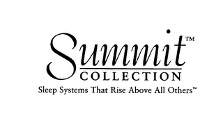 SUMMIT COLLECTION SLEEP SYSTEMS THAT RISE ABOVE ALL OTHERS logo