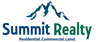 SUMMIT REALTY RESIDENTIAL. COMMERCIAL. LAND. logo