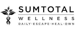 SUMTOTAL WELLNESS DAILY ESCAPE HEAL OWN logo