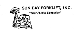 SUN BAY FORKLIFT, INC. "YOUR FORKLIFT SPECIALIST" logo
