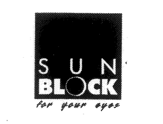 SUN BLOCK FOR YOUR EYES logo