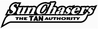 SUN CHASERS THE TAN AUTHORITY logo
