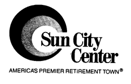 SUN CITY CENTER AMERICA'S PREMIER RETIREMENT TOWN logo