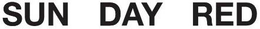 SUN  DAY  RED logo