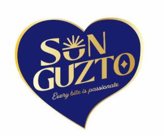 SUN GUZTO EVERY BITE IS PASSIONATE logo