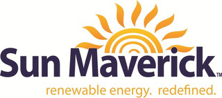 SUN MAVERICK RENEWABLE ENERGY. REDEFINED. logo