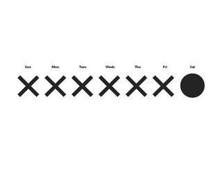 SUN MON TUE WEDS THU FRI SAT XXXXXXO logo