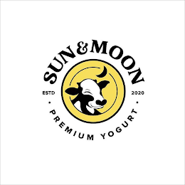 SUN & MOON ESTD 2020 PREMIUM YOGURT logo
