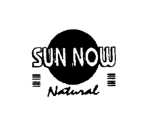 SUN NOW NATURAL logo