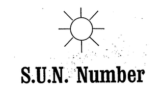 S.U.N. NUMBER logo