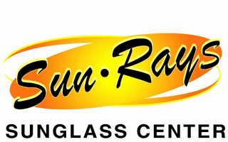 SUN · RAYS SUNGLASS CENTER logo