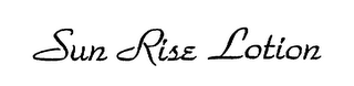 SUN RISE LOTION logo