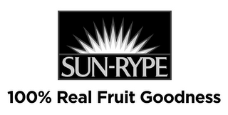 SUN-RYPE 100% REAL FRUIT GOODNESS logo