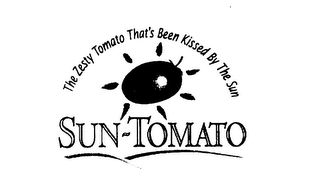 SUN TOMATO THE ZESTY TOMATO THAT HAS BEEN KISSED BY THE SUN logo