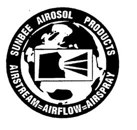 SUNBEE AIROSOL PRODUCTS AIRSTREAM=AIRFLOW=AIRSPRAY logo