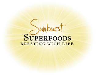 SUNBURST SUPERFOODS BURSTING WITH LIFE logo