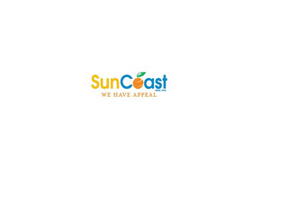 SUNCOAST WE HAVE APPEAL SINCE 1976 logo