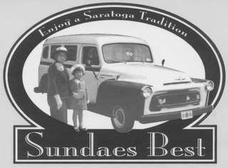 SUNDAES BEST ENJOY A SARATOGA TRADITION logo