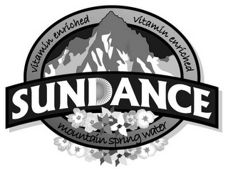 SUNDANCE MOUNTAIN SPRING WATER VITAMIN ENRICHED logo