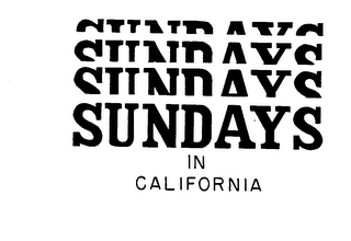 SUNDAYS IN CALIFORNIA logo