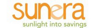 SUNERA SUNLIGHT INTO SAVINGS logo