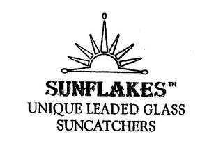 SUNFLAKES UNIQUE LEADED GLASS SUNCATCHERS