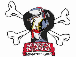SUNKEN TREASURE MINIATURE GOLF logo
