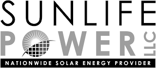 SUNLIFE POWER LLC NATIONWIDE SOLAR ENERGY PROVIDER logo