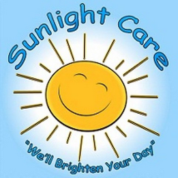 SUNLIGHT CARE "WE'LL BRIGHTEN YOUR DAY" logo