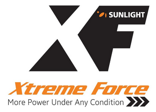 SUNLIGHT XF XTREME FORCE MORE POWER UNDER ANY CONDITION logo