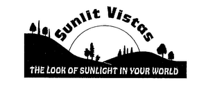 SUNLIT VISTAS THE LOOK OF SUNLIGHT IN YOUR WORLD logo