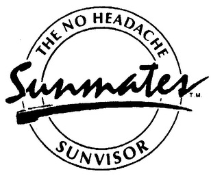SUNMATES THE NO HEADACHE SUNVISOR logo