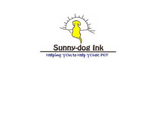 SUNNY-DOG INK HELPING YOU TO HELP YOUR PET logo