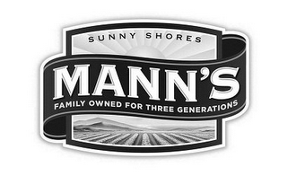 SUNNY SHORES MANN'S FAMILY OWNED FOR THREE GENERATIONS logo