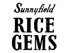 SUNNYFIELD RICE GEMS logo