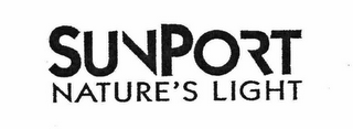 SUNPORT NATURE'S LIGHT logo