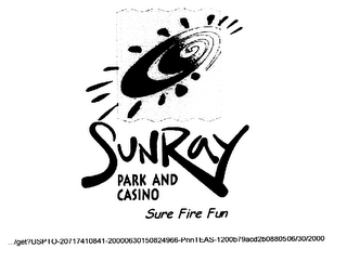SUNRAY PARK AND CASINO SURE FIRE FUN logo
