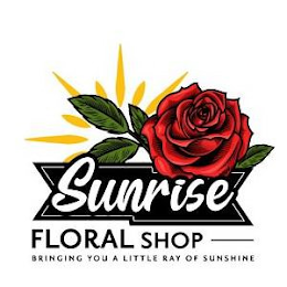 SUNRISE FLORAL SHOP BRINGING YOU A LITTLE RAY OF SUNSHINE logo