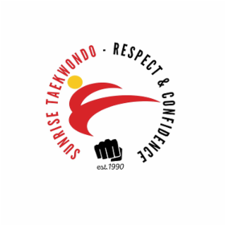 SUNRISE TAEKWONDO EST. 1990  RESPECT & CONFIDENCE logo