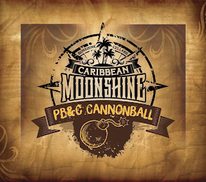 SUNSHINE CELLARS CARIBBEAN MOONSHINE PB&C CANNONBALL logo