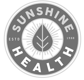 SUNSHINE HEALTH ESTD 1988 logo