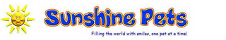 SUNSHINE PETS FILLING THE WORLD WITH SMILES, ONE PET AT A TIME! logo