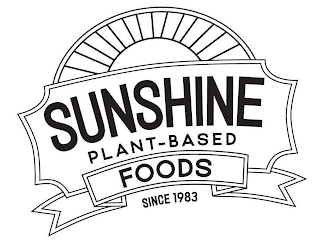 SUNSHINE PLANT-BASED FOODS SINCE 1983 logo