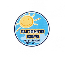 SUNSHINE SAFE UV PROTECTED SPF 40 + logo