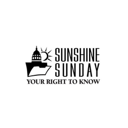 SUNSHINE SUNDAY YOUR RIGHT TO KNOW logo