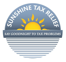 SUNSHINE TAX RELIEF SAY GOODNIGHT TO TAX PROBLEMS logo