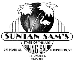 SUNTAN SAM'S STATE OF THE ART TANNING SALON logo
