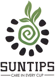SUNTIPS CARE IN EVERY CUP logo