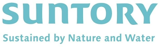 SUNTORY SUSTAINED BY NATURE AND WATER logo
