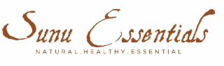 SUNU ESSENTIALS NATURAL. HEALTHY. ESSENTIAL logo